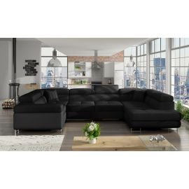 Eltap Letto Sawana/Soft Corner Pull-Out Sofa 58x202x90cm, Black (Le_52) | Corner couches | prof.lv Viss Online