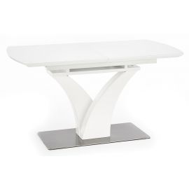 Halmar Palermo Extendable Table 140x80cm, White | Glass tables | prof.lv Viss Online