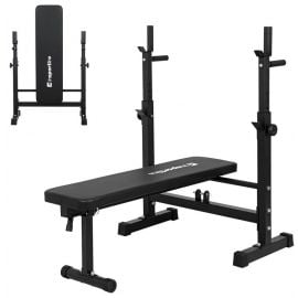 Insportline Hero B30 Training Bench with Weight Bar Stand Black (22651) | Exercise machines | prof.lv Viss Online