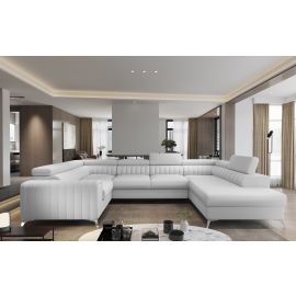 Мягкий угловой диван Eltap Louis Softis с выдвижным механизмом 202x347x92 см, белый (CO-LOU-RT-17SOF) | Eltap | prof.lv Viss Online