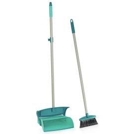 Leifheit Floor Broom + Dustpan with Telescopic Handle Grey, Green (1041405) | Cleaning | prof.lv Viss Online