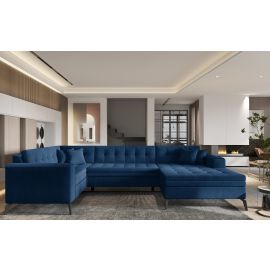 Eltap Montez Cloud Corner Pull-Out Sofa 180x340x93cm, Blue (CO-MON-RT-40NU) | Corner couches | prof.lv Viss Online