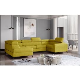 Eltap Escada Omega Corner Pull-Out Sofa 200x330x98cm, Yellow (Esc_12) | Sofas | prof.lv Viss Online