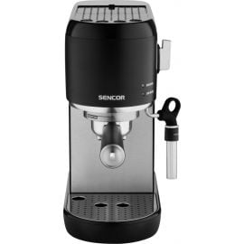 Кофеварка Sencor SES 4700BK с капучинатором (полуавтоматическая) черная | Кофе-машины | prof.lv Viss Online