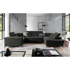Eltap Thiago Sawana Corner Pull-Out Sofa 43x208x88cm, Grey (Th_73) | Corner couches | prof.lv Viss Online