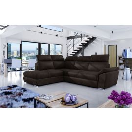 Eltap Loreto Monolith Corner Pull-Out Sofa 60x260x102cm, Brown (Lor_35) | Corner couches | prof.lv Viss Online