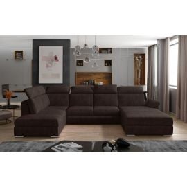 Eltap Evanell Dora Corner Pull-Out Sofa 216x336x102cm, Brown (Evl_58) | Sofas | prof.lv Viss Online