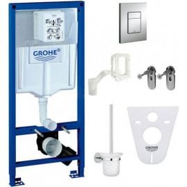 Grohe Rapid SL 38528001 Concealed Toilet Cistern Frame with Chrome Button (39000000) | Toilets | prof.lv Viss Online