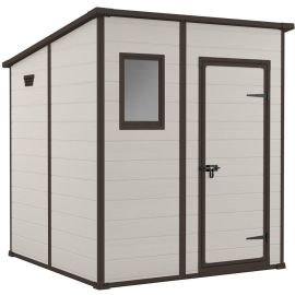 Dārza Noliktava Keter Manor Pent 6x6 183.5x185x200.5cm, Bēša (29208243) | Keter | prof.lv Viss Online