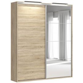 Black Red White Flex Wardrobe, 45x200.7x240cm, Oak/White (F57-SZAFA_ZESTAW_37-DSO/DSO/SZ) | Wardrobes, drawers, shelves | prof.lv Viss Online