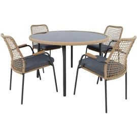 Home4You Prussia Furniture Set Grey/Beige (20549) | Outdoor furniture sets | prof.lv Viss Online