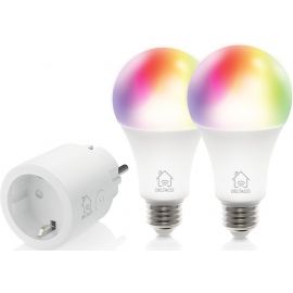 Deltaco SH-KIT01 Smart LED Bulb E27 9W 2700-6500K 2pcs (733304805076) | Deltaco | prof.lv Viss Online