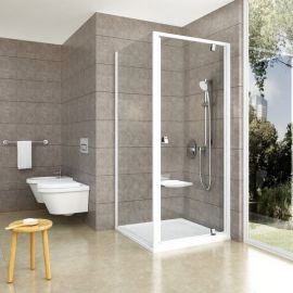 Ravak Pivot PPS 100cm Shower Wall Transparent White (90GA0100Z1) | Shower doors and walls | prof.lv Viss Online