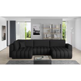 Eltap Bonito Softis Corner Pull-Out Sofa 175x350x92cm, Black (CO-BON-RT-11SOF) | Corner couches | prof.lv Viss Online