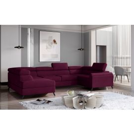 Eltap Escada MatVelvet Corner Pull-Out Sofa 200x330x98cm Violet (Esc_23) | Living room furniture | prof.lv Viss Online