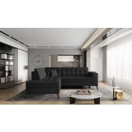 Eltap Lanvin Vero Corner Pull-Out Sofa 210x260x93cm, Black (CO-LAN-LT-10VER) | Living room furniture | prof.lv Viss Online