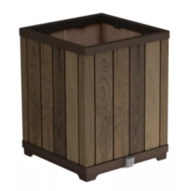 Puķu Pods Keter Deco Square Tall Planter, 45.5x45.5x55cm, Brūns (29213623533) | Dārza mēbeles | prof.lv Viss Online