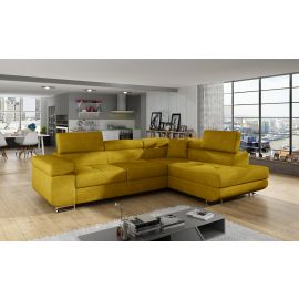 Eltap Anton Omega Corner Pull-Out Sofa 203x272x85cm, Yellow (An_39) | Corner couches | prof.lv Viss Online