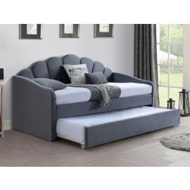 Кровать Signal Bella Velvet одноместная 90x200 см, без матраса, серого цвета | Signal | prof.lv Viss Online