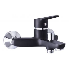 Faucet for bath / shower Water Mixer Uno-10 BK black, N10061 | Rubineta | prof.lv Viss Online