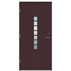 Viljandi Andre VU-T1 7R Exterior Door, Brown, 888x2080mm, Left (510312) | Exterior doors | prof.lv Viss Online