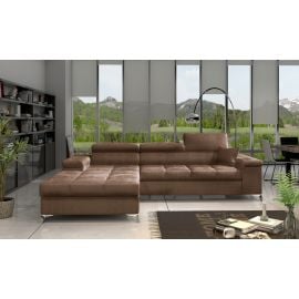 Eltap Ricardo Monolith Corner Pull-Out Sofa 60x280x90cm, Brown (Ric_40) | Upholstered furniture | prof.lv Viss Online