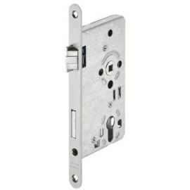 Hafele Door Lock PZ, Left, Class 4, Silver (911.06.200) | Door fittings | prof.lv Viss Online