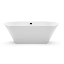 Vanna Vispool Ornea 2 Akmens masa 176x78cm Bez pārplūdes Balta (AU18) | Stone mass baths | prof.lv Viss Online
