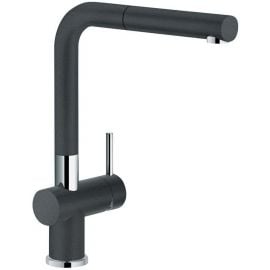 Franke Active Plus Kitchen Sink Mixer with Pull-Out Spray, Onyx/Chrome (115.0373.901) NEW