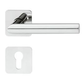 Hafele LDH 2198 Door Handle for Interior Doors, PZ, Polished Inox (902.92.037) | Door handles | prof.lv Viss Online