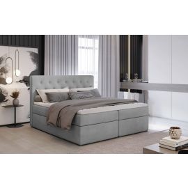 Eltap Loree Monolith Double Bed 215x180x115cm, With Mattress, Grey 84 (Lo_11_1.8) | Continental beds | prof.lv Viss Online