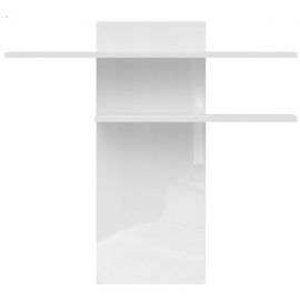 Черно-красно-белый шкаф Assen, 23x130x120 см, белый (S306-POLL/160-AHB/CA) | Подвесные полки | prof.lv Viss Online