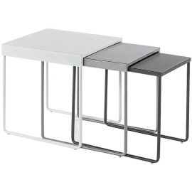Столик для кофе Signal Vicky, 45x40x50 см, серый (VICKYBSZ) | Стеклянные столы | prof.lv Viss Online