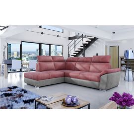 Eltap Loreto Monolith/Monolith Corner Pull-Out Sofa 60x260x102cm, Pink (Lor_52) | Living room furniture | prof.lv Viss Online