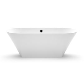 Vanna Vispool Ornea 1 Akmens masa 181x80cm Bez pārplūdes Balta (AU17) | Stone mass baths | prof.lv Viss Online