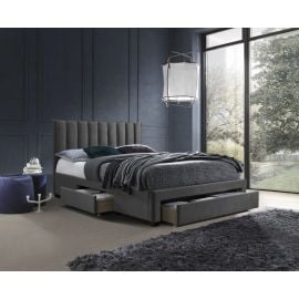 Halmar Grace Bed Frame 160x200cm, Without Mattress, Grey | Double beds | prof.lv Viss Online