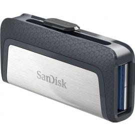 SanDisk Ultra Dual Drive Флеш-накопитель USB Type-C/USB 3.1 Нержавеющая сталь/Черный | Носители данных | prof.lv Viss Online