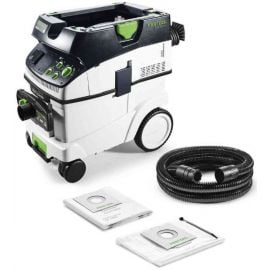 Festool CTM 36 E AC-LHS Carpentry Dust Extractor, Black/White/Green (574984) | Washing and cleaning equipment | prof.lv Viss Online