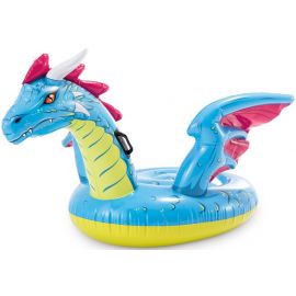 Надувной игрушечный дракон Intex 57563NP для катания в воде с пищалкой, сине-желто-фиолетовый (6941057420233) | Intex | prof.lv Viss Online