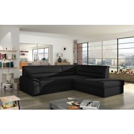 Eltap Elano Soft Corner Pull-Out Sofa 65x212x90cm, Black (EL14) | Living room furniture | prof.lv Viss Online