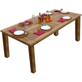 Дачный стол Bali Home4You, 220x100x75 см, коричневый (13602) | Садовые столы | prof.lv Viss Online
