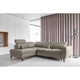 Eltap Noble Savoi Corner Pull-Out Sofa 201x255x100cm, Beige (CO-NOB-LT-07SAV) | Sofas | prof.lv Viss Online