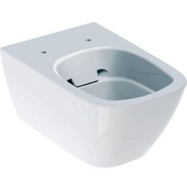 Geberit Smyle Square Wall-Hung Toilet Rimless Bowl, Without Seat, Without Flushing Rim, White (500.208.01.1) | Geberit | prof.lv Viss Online