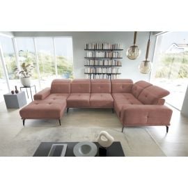 Eltap Neviro Cloud Corner Sofa 201x350x77cm, Pink (CO-NEV-RT-24NU) | Living room furniture | prof.lv Viss Online