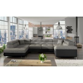 Диван Eltap Letto Berlin/Soft с выдвижным углом 58x202x90 см, серый (Le_13) | Мебель для гостиной | prof.lv Viss Online