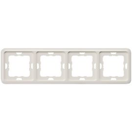 Siemens Delta Profile Surface Mounting Frame 4-gang, White (5TG1814) | Mounted switches and contacts | prof.lv Viss Online