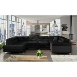 Eltap Letto Sawana/Soft Corner Pull-Out Sofa 58x340x90cm, Black (Le_56) | Sofas | prof.lv Viss Online