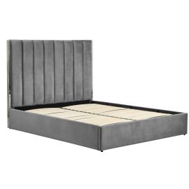 Подъемная кровать Halmar Palazzo 160x200 см, без матраса, серый/серебряный | Двуспальные кровати | prof.lv Viss Online