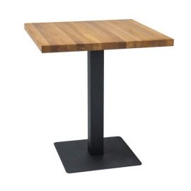 Signal Pure Oak Coffee Table 80x80cm, Oak/Black (PURODC80) | Kitchen tables | prof.lv Viss Online