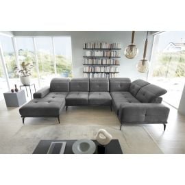 Eltap Neviro Cloud Corner Sofa 201x350x77cm, Grey (CO-NEV-RT-04NU) | Living room furniture | prof.lv Viss Online